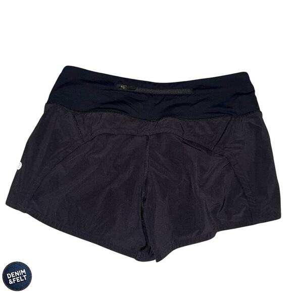 Lululemon Run Times Athletic Running 2 Way Stretch Short II *4" Black SZ 4 - Picture 9 of 16